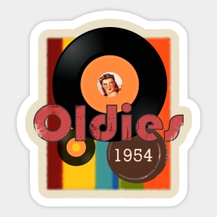 Fifties (1950) inspired Vintage Oldies Sticker